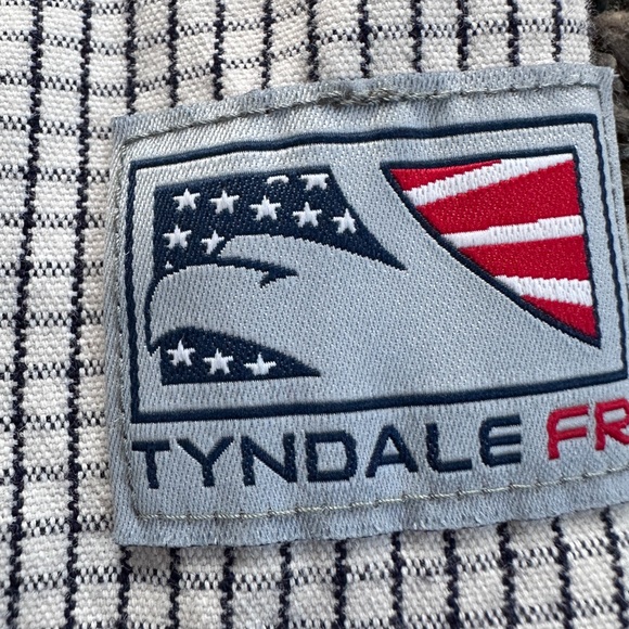 Tyndale FR long sleeve button down Men's L Checkered Button-Down Shirt - FRMC - Picture 8 of 9